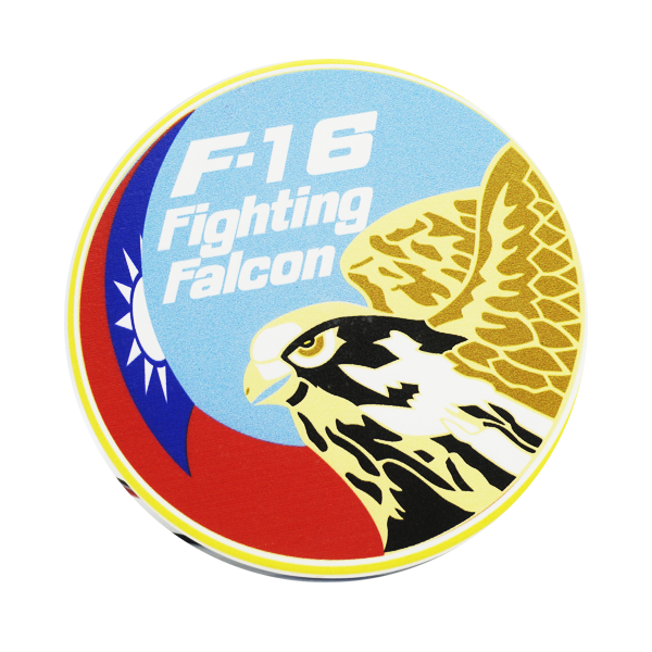 陶瓷吸水杯墊（F-16機種章）